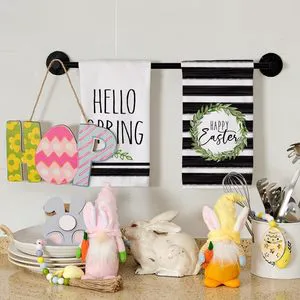 Microfiber Rectangle Printed Kitchen & Face Towel for Easter and Spring Occasions