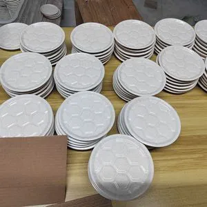 Hot Sale Eco-Friendly Thanksgiving Porcelain Round 4 Inch Solid Fruit Snacks Plate for Hotel Design Dinnerware