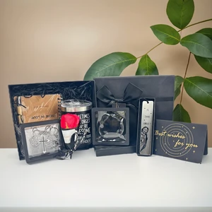 Christian Mystery Box 12oz Tumbler Cross Necklace Men's Gift Set for Father's Day Gift Jesus Church Religious Gift