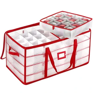 Christmas Ball Storage Storage Box Organizer Transparent Plastic Christmas Ornament Ball Storage Box Organizer