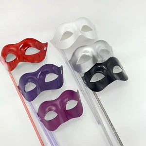 Masquerade Masks with Stick Venetian Party Halloween Costume Carnival Handheld Mask for Women Men