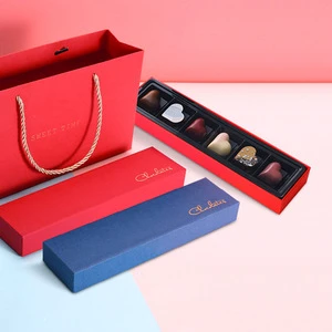 Wholesale High-Quality Chocolate Boxes for Valentine's Day Luxury Chocolate Boxes with Bag Custom Designs Available