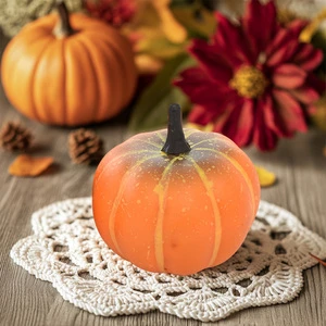 Simulated Vegetable Foam Pumpkins (Orange/Blue/Green) Non-Toxic Waterproof Portable for Halloween Thanksgiving Decorations