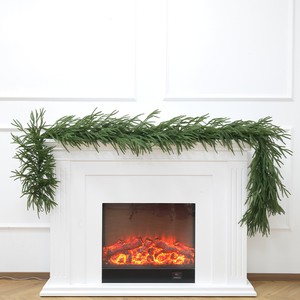 Handmade European Style Plastic Norfolk Pine Rattan Christmas Wreath Decoration