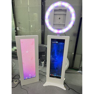 iPad Photo Booth LED Screen Ring Light Metal Construction 1 Year Warranty Multi-Size Compatibility Custom Logo Option