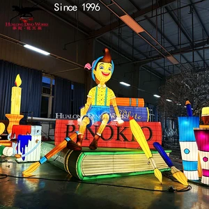 Customized Chinese Traditional Lantern Animated Theme Festival Lanterns For Commercial Place Decor