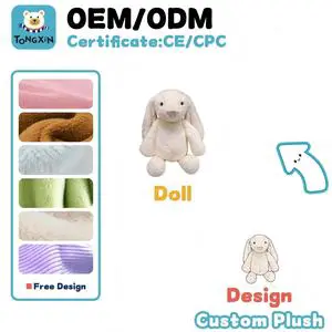 Manufacturer Custom Boys Easter Bunny Plush Toys Reversible Carrots Strawberry Orange Pink PP Cotton Filled Stuffed Animal CPC