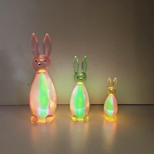 Newish Baby Easter Gifts Replaceable Battery Operated Warm Touch Silicone Rabbit Night Light