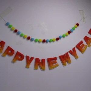 Christmas Circle Felt Hanging Ornaments Machine-Made Full Color Decorations Suitable As Gifts for Family Gatherings or Parties