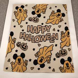 TikTok Hotsell Personalized Mouse Blanket Reversible Custom Embroidered Throw Soft Halloween Blanket
