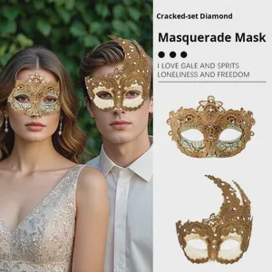 For Couple Venice Masquerade Ball Carnival Halloween Party Costume Glow Plastic Mask