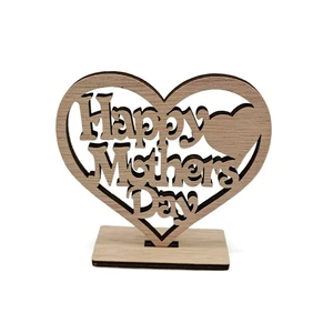 Custom Design Engraved MDF Wood Mother's Day Gift for Mom-Eco-friendly Home Decor with Customizable Options