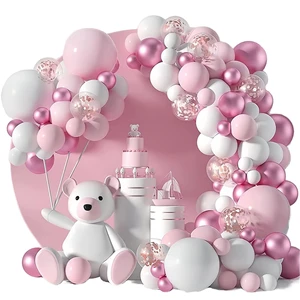 Manufacturer Pink Kids Backdrop Wedding Easy Children's Birthday Inflatable Latex Party Decorations Set Kit Balloon Arch Garland