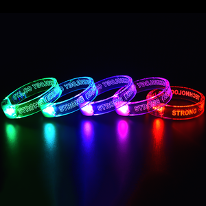Glow In The Dark LED Bracelets Light Up Party Favors Glow Toys Supplies Led Bracelets