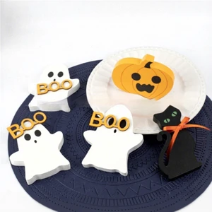 Exclusive Halloween Wooden Decorations Spooky Pumpkin Ghost Desktop Ornaments Holiday Supplies