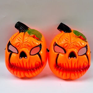 Horrifying Halloween Pumpkin Full Face Mask Terrifying Haunted House Prop Scary Party Disguise Escape Room Decoration Accessory