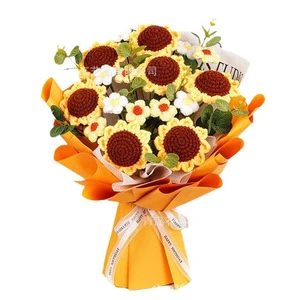 Flower Bouquet Immortal Crochet for Graduation Christmas Easter-Valentine's Day