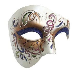 Halloween Carnival Venice Rome Warrior Mask Retro Style Egyptian Ancient Greek Men's Half Face Mask