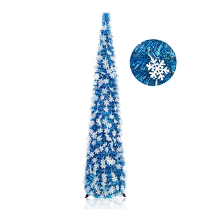 New Arrival Products Eco-Friendly Creative 150cm Foldable Scalable Christmas Tree Holiday Decoration