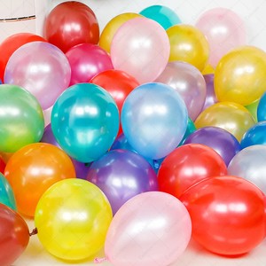 New Latest Trend Ballon Anniverssaire Party Decorations Supplies Pearlescent Colorful Thick Latex Balloons Round Latex Balloons