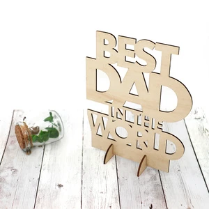 New Father's Day Ornament Unique Gift for Dad Wooden Father's Day Appreciation Ornament