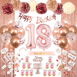 Nicro 18th 21th 30th Birthday Rose Gold Bride to Be Set Wholesale Girl Birthday Event Party Adult Supplies Decorations