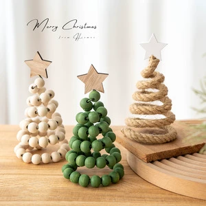 New Christmas Products Featuring Creative Nordic-style Wooden Christmas Trees Table Ornaments Christmas Decoration