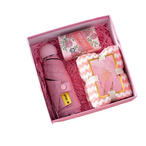 Valentine's Mother Day Birthday Gift Set Promotional Mug Umbrella Wedding Gifts for Guests Souvenir Item Custom