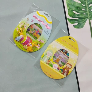 Colorful Printed Custom Logo Easter Egg Shrink Wrappers Plastic Film Package Heat Shrink Sleeve Decoration