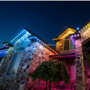 UL Permanent Christmas Lighting IP67 Smart Wifi Controller House Exterior Led Lights Pixel Permanent Outdoor Holiday Lights
