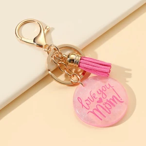 2026 New Mother's Day Gift Keychain LOVE MAMA with Tassel Pendant Small Gift for Mom Keychain Bag Charm Wholesale
