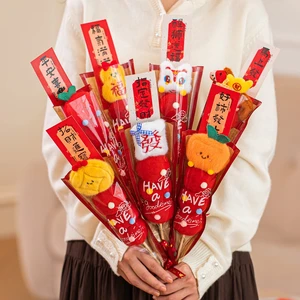 2026 New Year of the Horse Creative Chinese Style PlushTanghulu Home Decorations Lunar New Year Year Gift