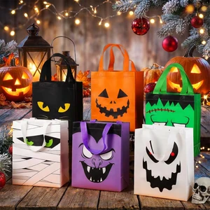 Halloween Souvenir Tote Bag Design Halloween Christmas Gift Packaging Bag Non-woven Shopping Bag