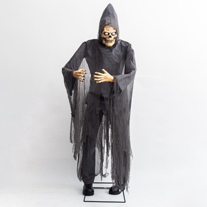 2025 New Halloween Holiday Glowing Eye 190cm 75 Inches Giant Props Electric The Lost Grim Reaper Decoration