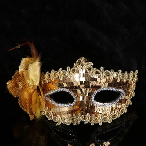 Halloween Costume Mask Half Face Venice Goddess Party Masquerade