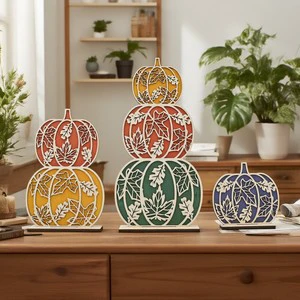 Cross-border Thanksgiving Decorations Autumn Fall Season logo Desktop Indoor Ornaments Harvest Festival Pumpkin Decoration