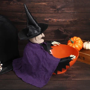 New Halloween electric decorative props - witch fruit plate, ghost decoration props for KTVs and haunted houses, prank toys