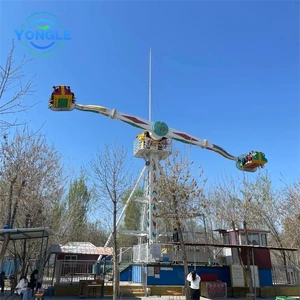 Thrilling Outdoor Amusement Park Extreme Rides Carnival 360° Spin Booster, A Screaming Attraction