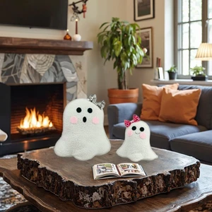 Halloween White Ghost Pillow Ornament Factory Price New Arrival Polyester Indoor Use Decorations