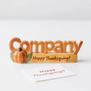 Custom Thanksgiving Day Ceramic Gift - Hand-Painted 3D