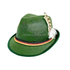 Adult Felt Bavarian Hat Oktoberfest Party German October Beer Festival Panama Hat