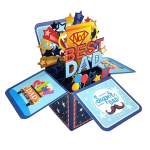 Father's Day 3D up Card Fun Father's Day Gift Card Gift HM23