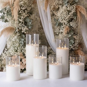 Matti's Wedding Entrance Decoration Centerpieces Table Light Decorations Flowers And Led Candle Backdrop Stage