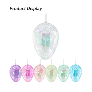 Multi-Color Printed Bright Plastic Easter Eggs Kids Toys for Egg Hunt Party Easter Holiday Supplies in Bulk