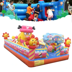 Party Supplies Birthday Children's Paradise Zoo Inflatable Water Slide Castle Bounce Castle