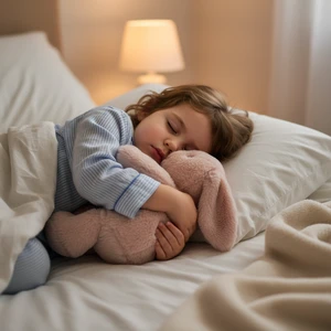Embroidered Long Plush PP Cotton Mesh Lining Microwaveable Bunny Soft Heated Stuffed Rabbit Kids Warm Comfort Sleep