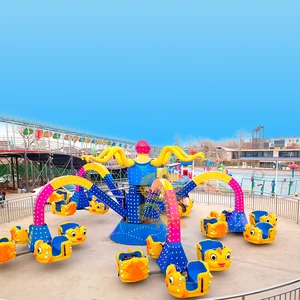 Spinning Octopus Ride-Children's Indoor/Outdoor Amusement Ride with Exciting Visual Showpiece for Carnival and Resort Venues