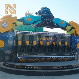 Nova Rides 360 Degree Rotating Signature Storm Ride Thrill Attraction Spinning Rides Steel For Theme Amusement Parks