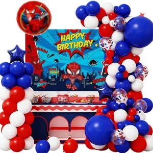 Rubber Birthday Balloon Set for Children's First Birthday Photo Props Backdrop Wall Decorations Themed Party Supplies