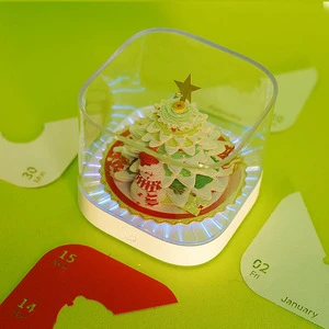 Cross-border Hot Selling Creative China Christmas Tree Snowman 2026 Paper Carving Calendar New Year Wedding/Birthday Graduation